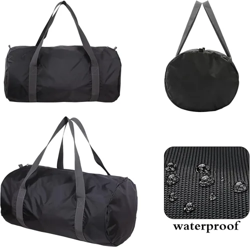 Miniatura 4 de Bolsa de viaje plegable, bolsa de gimnasio ligera y portátil, bolsas deportivas para mujeres y hombres, para campamento, fitness y excursiones