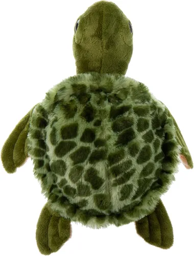 Miniatura 7 de The Petting Zoo Peluche de tortuga marina, regalos para niños, animales salvajes del océano Onez, juguete de peluche de tortuga marina de 14 pulgadas