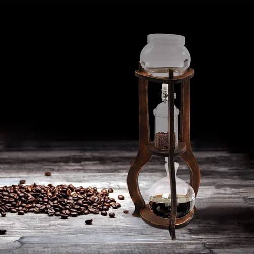 Miniatura 2 de Torre de goteo de café helado de 20.3 fl oz/20.29 onzas de capacidad, olla compartida de café frío, cafetera de 6 a 8 tazas, máquina de cafés