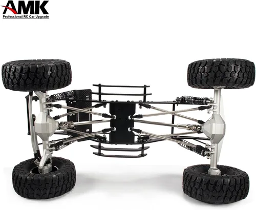 Miniatura 9 de AMK Eje de transmisión SCX10 con rayas separables de 2.677-9.016 in de acero inoxidable TRX4 para 1/10 RC Crawler Sportys Scalers GSPEED Axial Capra