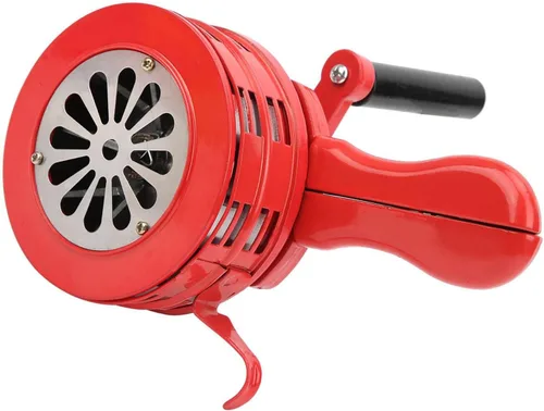 Miniatura 8 de Sirena de manivela, alarma portátil de funcionamiento manual de 120 dB, sonido fuerte, con carcasa de metal duradero, para escuelas, tropas
