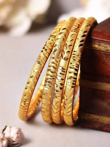 Miniatura 7 de Bangles Indian Rajasthani Handmade Meena Work Gold Plated Ad size 2.8 inch normal size Traditional Jewelry gifting wedding 6364
