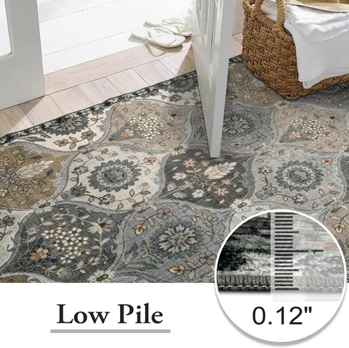 Miniatura 6 de Lahome - Alfombra de marroquí tejida, alfombra para cocina, pasillo, antideslizante, pasillo para entrada, pasillo de lavadero, dormitorio, 274 x