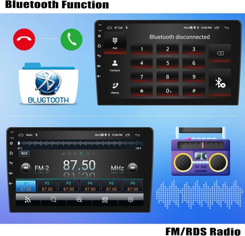 Miniatura 4 de Estéreo de coche Android 13 2+64G para Hyundai Grand I10 2013-2019 con CarPlay Android Auto, radio de pantalla táctil IPS de 9 pulgadas con WiFi