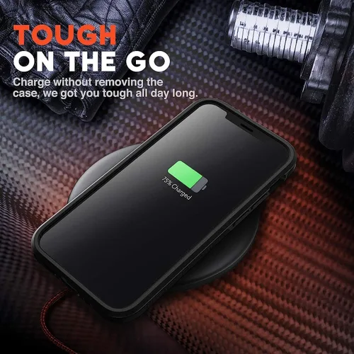 Miniatura 5 de NTG Funda compatible con iPhone 14 y iPhone 13, [estructura de protección de 2 capas] [anticaídas de grado militar], funda rígida y delgada