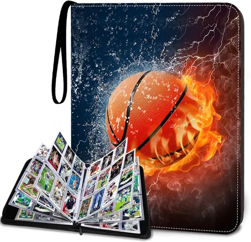 Miniatura 14 de Carpeta de tarjetas coleccionables con funda, 900 bolsillos, carpeta de tarjetas de fútbol, organizador de almacenamiento de tarjetas deportivas