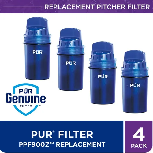 Miniatura 3 de PUR Paquete de jarra de filtro de agua de 7 tazas con 4 filtros de repuesto, pequeña capacidad para 7 tazas, filtración potente 2 en 1, filtración