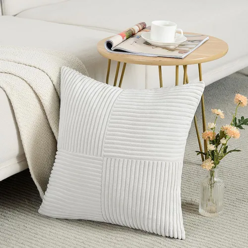 Miniatura 99 de Fancy Homi Juego de 1 funda de cojín cuadrada de color rosa rubor de 14 x 14 pulgadas para sala de estar, dormitorio, sofá cama, sofá, cama, funda