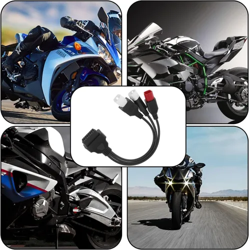 Miniatura 7 de Adaptador de diagnóstico de 3 pines 4 pines 6 pines OBD2 3 en 1 Motorrad OBD Cable compatible para Yamaha Honda motocicleta Euro5 Guzzi Kawasaki
