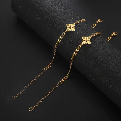 Miniatura 47 de Pulsera de nudo de bruja, nudo celta, símbolo de Wicca pagana, nudo mágico, pulsera de joyería de brujería, pulsera de acero inoxidable ajustable