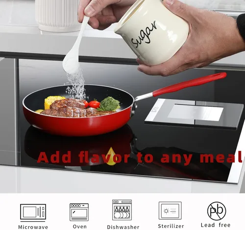 Miniatura 2 de ONTUBE Azucarero de cerámica con tapa y cuchara 12oz (beige)