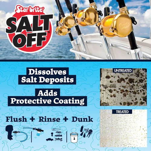Miniatura 4 de Kit STAR BRITE Salt Off – Aplicador y 32 OZ de concentrado para limpieza de motores marinos y eliminación de sal en botes, remolques