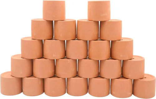 Miniatura 16 de Mini macetas de terracota – Macetas pequeñas de arcilla para suculentas, cactus, manualidades de bricolaje, jardín de hadas, proyectos escolares