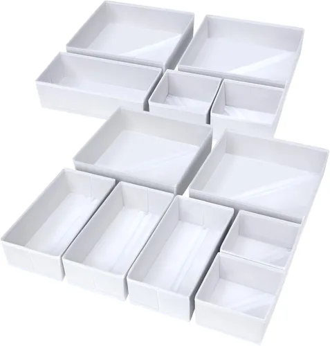 Miniatura 40 de DIMJ Organizador de cajones para ropa, paquete de 6 unidades, organizadores plegables para bebé, organizador de almacenamiento y cómoda