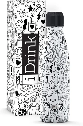 Miniatura 6 de IDRINK® Botella térmica revolucionaria, 2 paredes, botella de acero inoxidable, 16.9 fl oz UNICORN