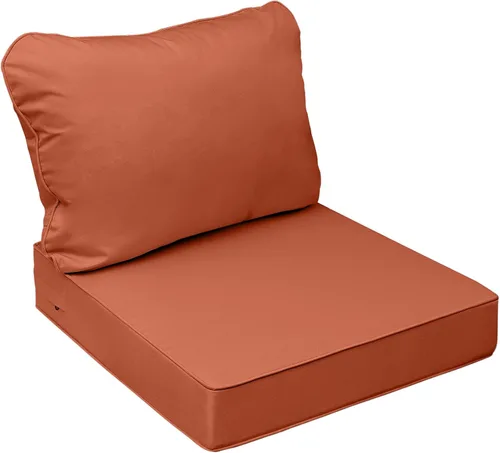 Miniatura 21 de AAAAAcessories Cojines de asiento para exteriores, resistentes a la decoloración, cojines de repuesto impermeables para muebles de patio, 21 x 21 x