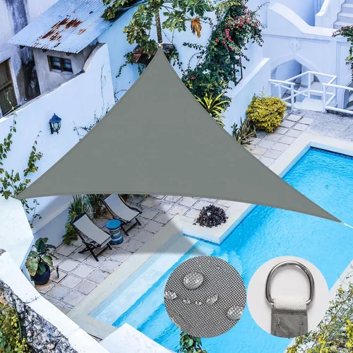 Miniatura 20 de RICHIE Toldo Vela de Sombra Solar Mejorado de 8'x10' Rectangular, Resistente al Agua y Bloqueo UV para Patio Exterior Césped Playa Jardín Cochera
