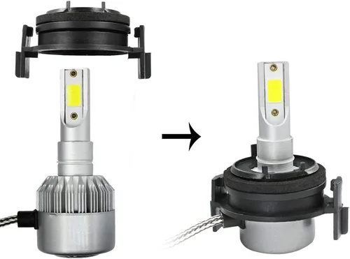 Miniatura 6 de H7 - Adaptador de retención de bombilla LED para faros delanteros BMW serie 3 E46, paquete de 2