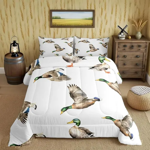 Miniatura 41 de Feelyou Juego de edredón de perezoso lindo juego de ropa de cama para niños y niñas, juego de edredón de mariposa de galaxia, hojas botánicas