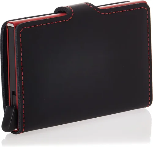 Miniatura 2 de Secrid - Mini cartera Secrid de cuero de ladrillo mate Negro - Cartera RFID