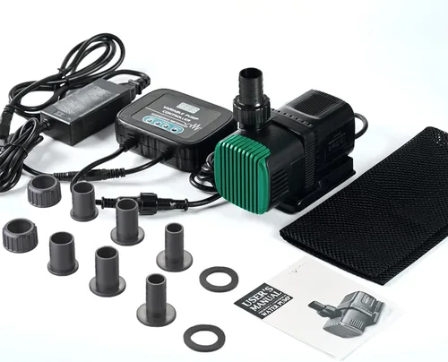 Miniatura 8 de Luckerain Bomba de acuario de 45 W 1600 GPH súper silenciosa, anfibia, circulación de agua sumergible externa, velocidad variable (12 velocidades)