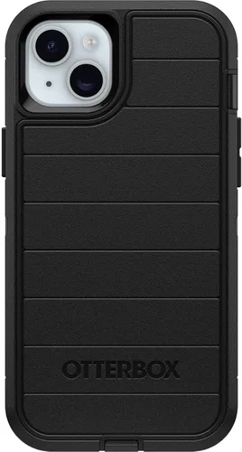 Miniatura 3 de OtterBox Funda para iPhone 15 Plus y iPhone 14 Plus Defender Series Pro, color negro, sin pantalla, resistente y duradera, con protección de puerto