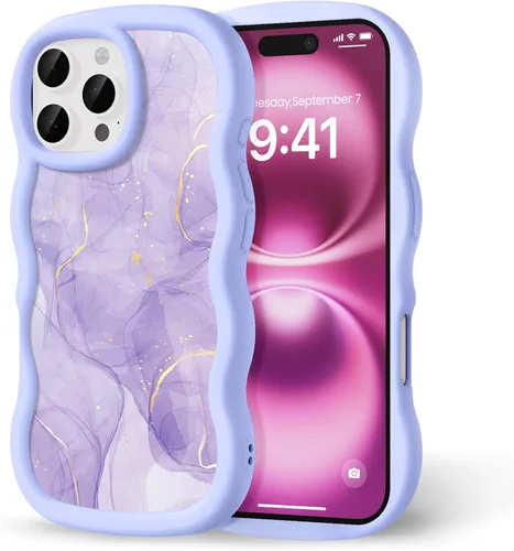 Miniatura 132 de Compatible con iPhone SE/8/7 Funda para Mujeres y Niñas, Marco Ondulado Rizado con Patrón Lindo, Estética Delgada Suave Silicona TPU Parachoques