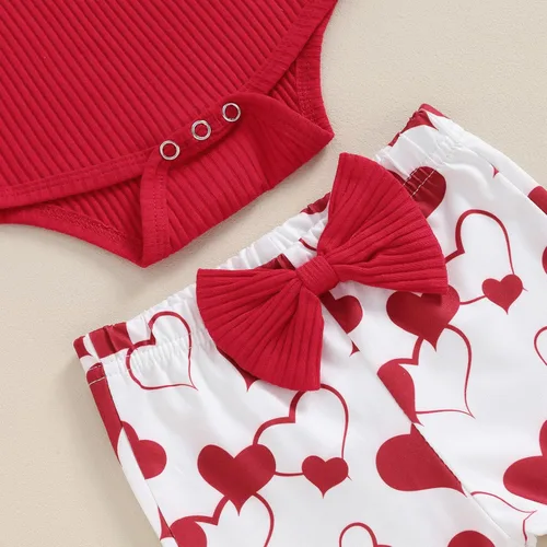 Miniatura 74 de Kuriozud Conjunto de mameluco con volantes para bebé recién nacida, con volantes, lindo conjunto de pantalones acampanados con diadema
