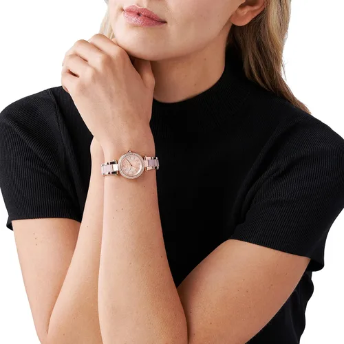 Miniatura 4 de Michael Kors Mini Parker Reloj multifunción de acero inoxidable, Varios colores, Reloj de cuarzo