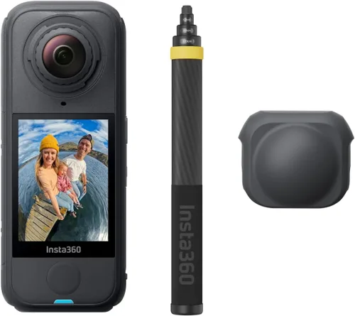 Miniatura 14 de Insta360 X4 Air Kit de inicio - Cámara 360 de 8K y 165g ligera, palo de selfie invisible, lentes reemplazables, dispara primero y enmarca después