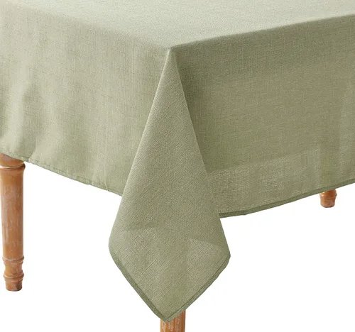 Miniatura 11 de Violet Linen Patrón europeo de lino sintético sólido, poliéster, repelente al agua, a prueba de derrames, sin arrugas, tela suave antiencogimiento