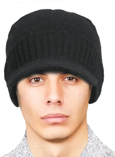 Miniatura 32 de Dahlia Gorro para hombre con visera - lana, sombrero de invierno con borde, forro polar