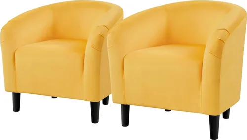 Miniatura 25 de Topeakmart Silla de barril, silla de acento de sherpa suave, silla auxiliar de club, estilo moderno, asiento profundo, sillón de barril para sala