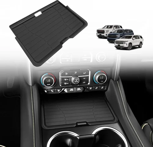 Miniatura 11 de Muslogy Caja de Almacenamiento para Tablero Compatible con GMC Yukon Chevy Tahoe Suburban 2021 2022 2023 2024 Accesorios Inserto Detrás de Pantalla