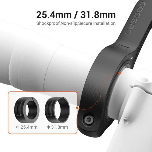 Miniatura 2 de CooSpo Soporte frontal MT5 para computadora de bicicleta, compatible con Garmin, adaptador de montaje para computadora de bicicleta para manillar