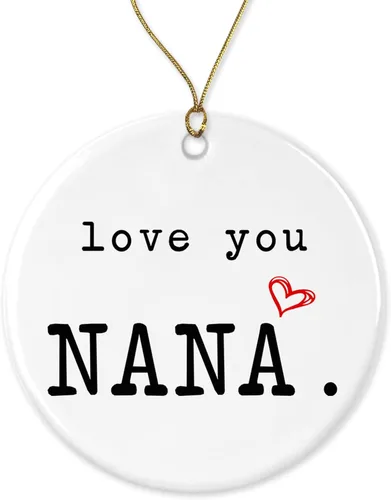 OystersPearl Love You Nana – Recuerdo de nana – Regalo de nana – Regalo de nana – Regalo del día de las nanas – Feliz Navidad – Adorno de árbol de