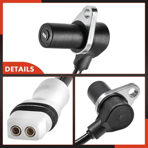 Miniatura 7 de A-Premium Sensor de velocidad de rueda ABS delantera/trasera compatible con Porsche - 911 1999-2005, para Boxster 1997-2004, con control de tracción