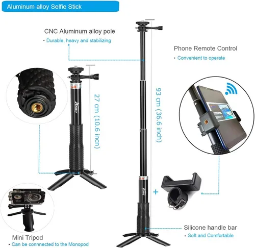 Miniatura 4 de Kit de accesorios 68 en 1 para GoPro Hero 7 6 5 negro GoPro7 acción cámara filtro marco impermeable carcasa caso paquete 60A