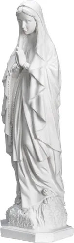 Miniatura 2 de THE FAITH GIFT SHOP Estatua Blanca Nuestra Señora de Lourdes (24")