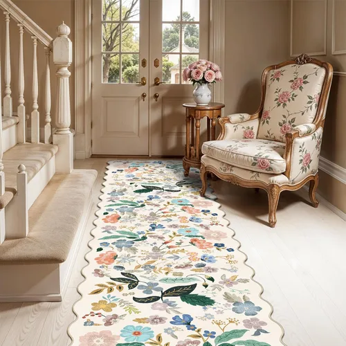 Miniatura 27 de Alfombra lavable para pasillo - 2x7 alfombras de cocina, alfombra para entrada, alfombra vintage, suave, alfombra antideslizante para piso, alfombra