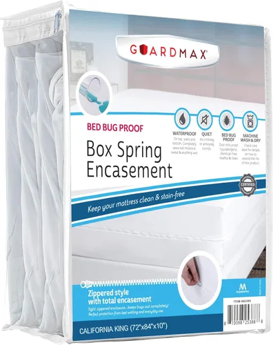 Miniatura 13 de Guardmax Premium Funda para Somier - Funda Impermeable y Antichinches para Somier King Size con Cierre, de 6 Lados, Absorbente, Protege Contra