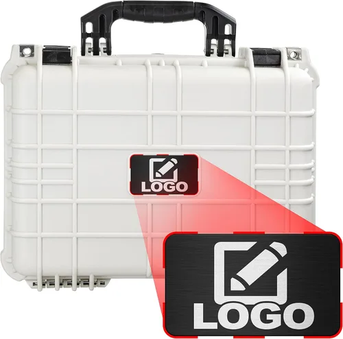 Miniatura 7 de Eylar Engranaje estándar de 16", equipo, estuche rígido para cámara con placa de logotipo personalizada, impermeable con estándares TSA de espuma
