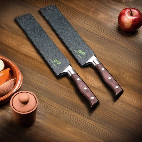 Miniatura 4 de EVERPRIDE Juego de protectores de cuchillos de chef de 14 pulgadas (juego de 2 piezas) fundas largas para cuchillos de chef, duraderas, sin BPA