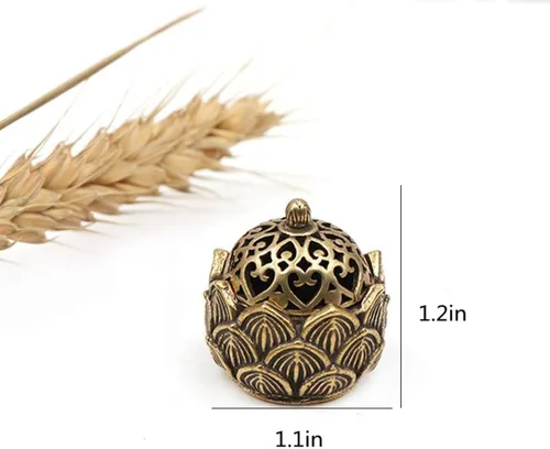 Miniatura 7 de Soporte de incienso de loto,Quemador de cono de olor pequeño,Mini regalo de decoración de flor de loto de estilo asiático 1 Lotus
