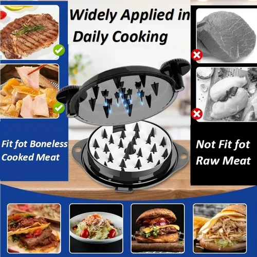 Miniatura 3 de Herramienta de trituración de pollo Twist Pro - Trituradora grande de carne para pechuga de pollo, cerdo desmenuzado, ternera con espigas mejoradas
