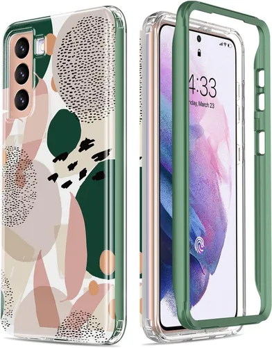 ESDOT - Funda protectora para celular Samsung Galaxy S21, de grado militar, resiste caídas de 21 pies (probado), con diseños modernos, para niñas o