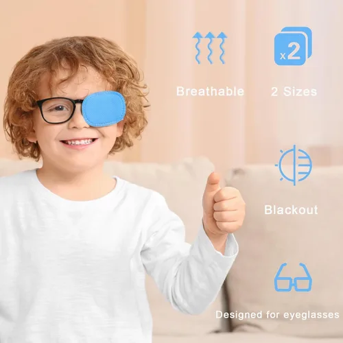 Miniatura 6 de 12 parches oculares para adultos y niños, parche médico para ojos, tratamiento de ojos perezosos, ambliopía y estrabismo, parche para ojos izquierdo