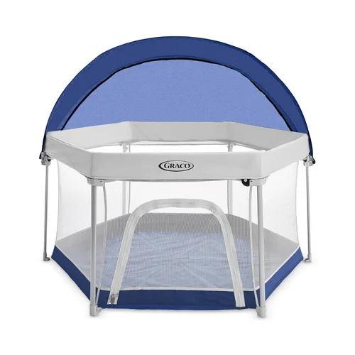 Miniatura 10 de Graco® Lite Traveler 4 en 1 Corralito con 4 modos, moisés de noche, corralito para niños pequeños, modo de tienda de juegos libres y para dormir