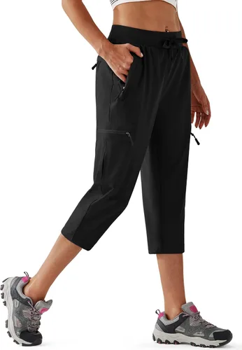 Pantalones deportivos tipo cargo para mujer, ligeros, de secado rápido, para senderismo, para exteriores, casuales, atléticos, con bolsillos con