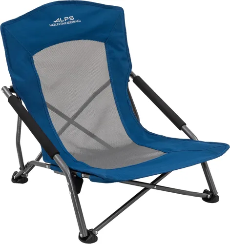 ALPS Mountaineering Rendezvous - Sillas bajas de camping para adultos con brazos, centro de malla fresca, marco de acero con recubrimiento en polvo,